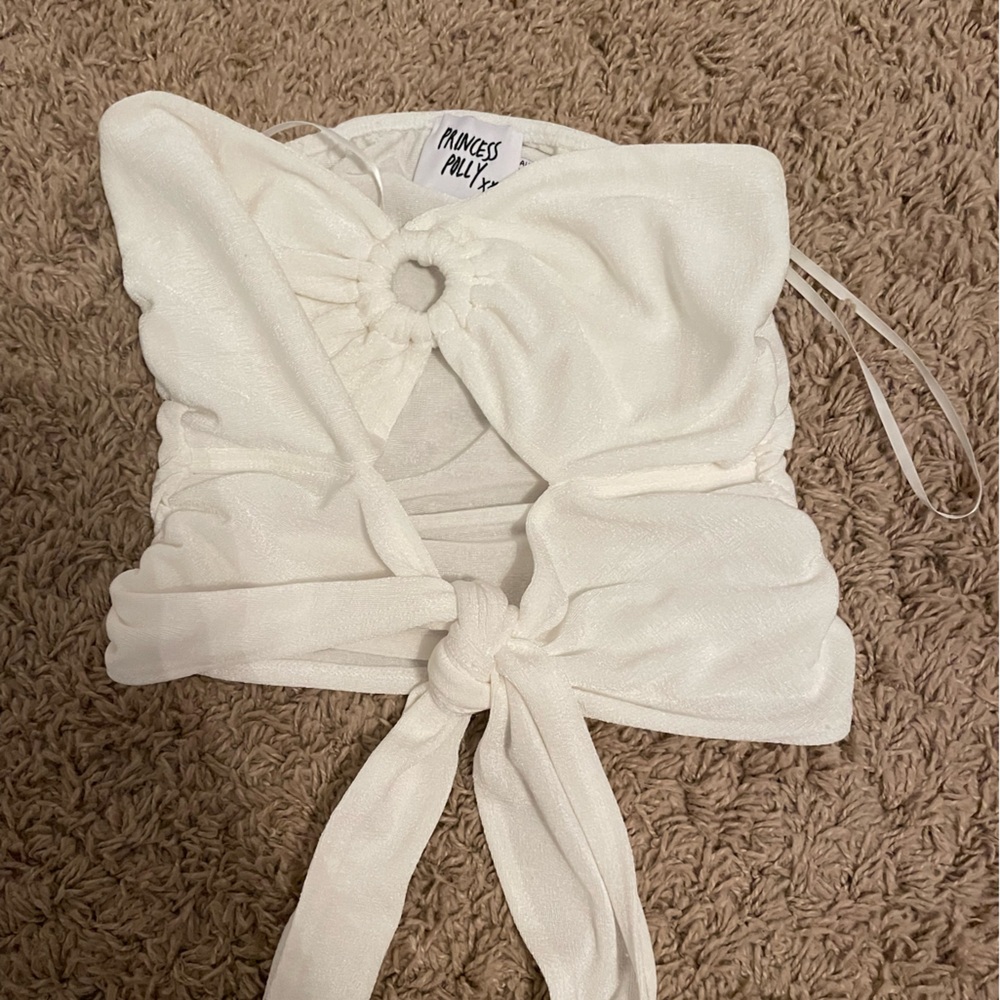 WHITE PRINCESS POLLY TOP - SIZE 4